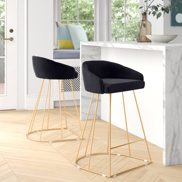 Gold Flamingo Sienna 25.5" Counter Stool & Reviews Wayfair